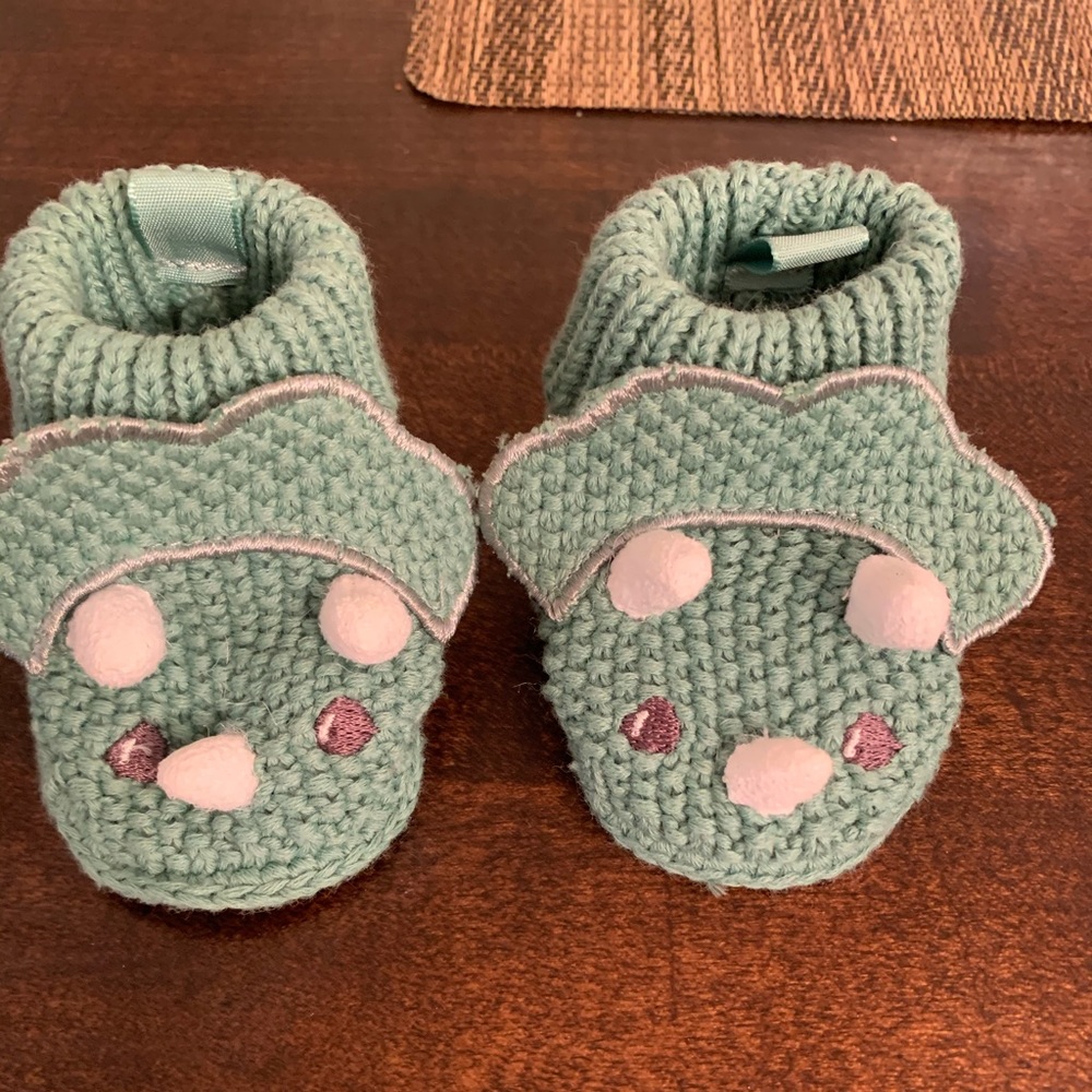 Infant Dinosaur Booties